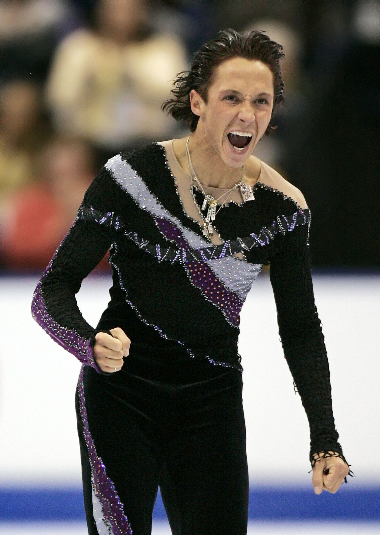 2006: Johnny Weir wins his third straight title at the U.S. Figure Skating Championships